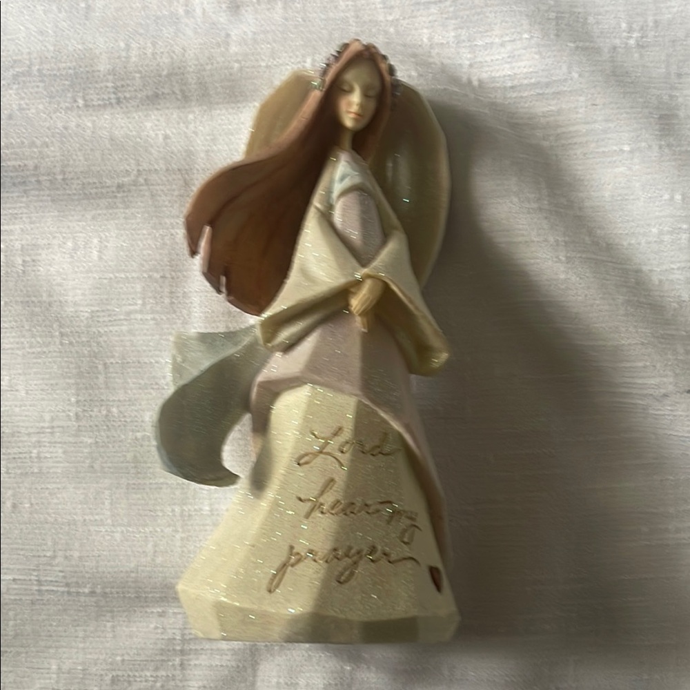 Elegant Angel Figurine with Inscription
